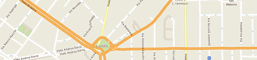 Mappa della impresa tintoria cipriano sas di cipriano matteo e c a MILANO