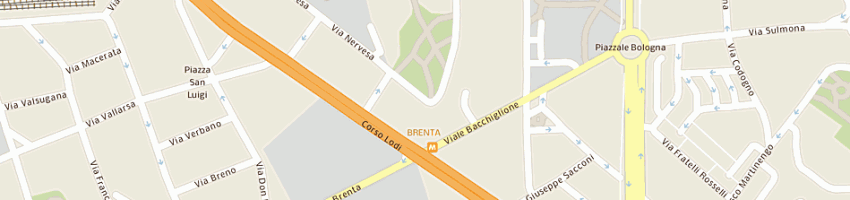 Mappa della impresa cooperativa bacchiglione a rl a MILANO