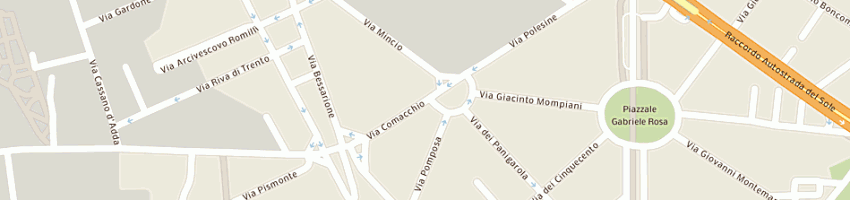 Mappa della impresa siri sas di olivieri marco e giorgio e c a MILANO