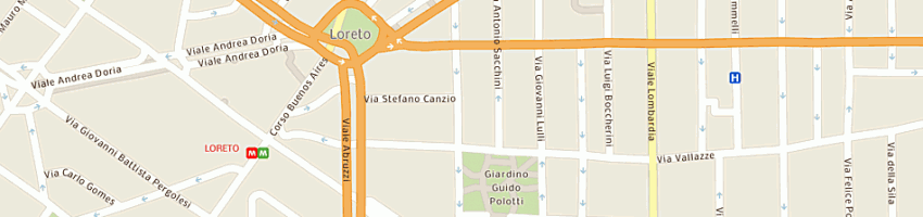 Mappa della impresa sunflower sas di bula maria teresa e c a MILANO