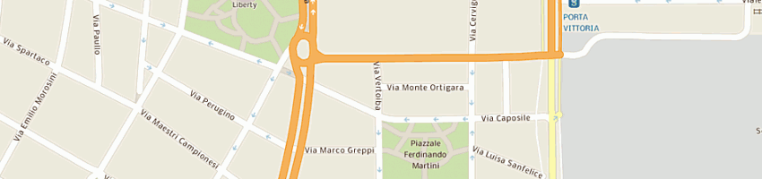 Mappa della impresa s e c tappezziere in stoffa e c a MILANO