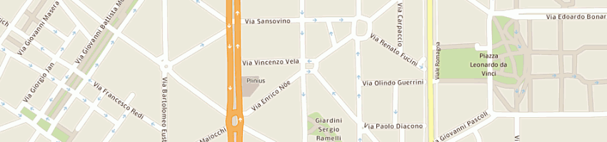 Mappa della impresa bidoggia dino a MILANO