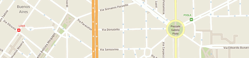 Mappa della impresa c p emme srl a MILANO