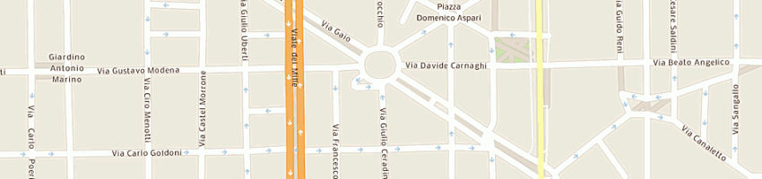 Mappa della impresa caucci rosanna a MILANO