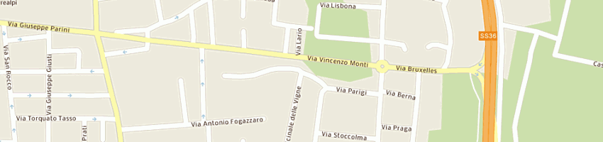 Mappa della impresa arnaboldi angelo srl a SEREGNO