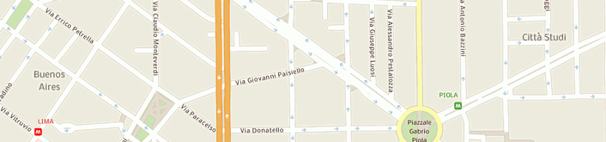 Mappa della impresa mediamed consulting sas di fontanella giovanni e c a MILANO