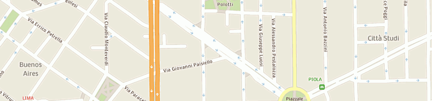 Mappa della impresa rubio 7 srl a MILANO