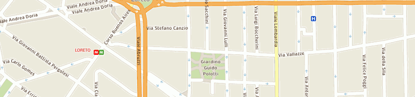 Mappa della impresa oasi milano srl a MILANO