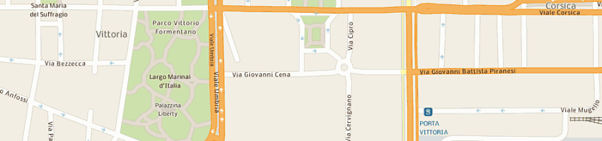 Mappa della impresa auto guidovie italiane a MILANO
