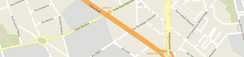 Mappa della impresa pullano francesco a MILANO