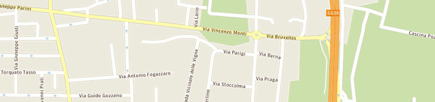 Mappa della impresa banos snc di novara adriana e c a SEREGNO