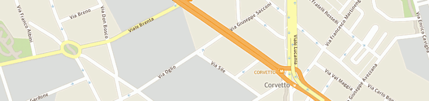 Mappa della impresa autorimessa oglio sas di molinari g e c a MILANO