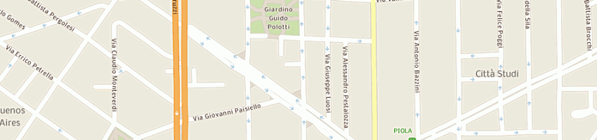 Mappa della impresa rossi gianluigi a MILANO