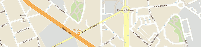 Mappa della impresa studio aez srl a MILANO