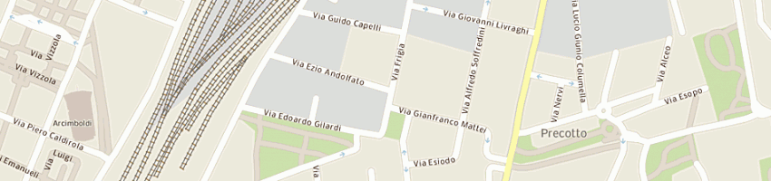 Mappa della impresa ceravolo vincenzo giuseppe a MILANO