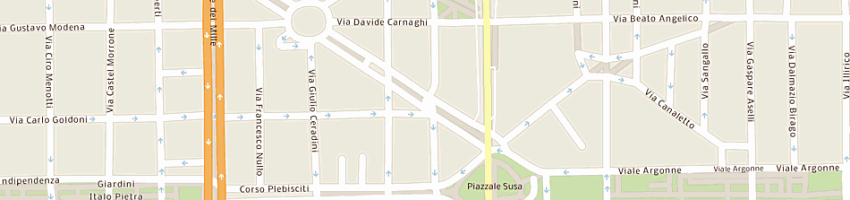 Mappa della impresa dynamica srl a MILANO