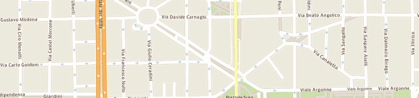 Mappa della impresa mediaport srl a MILANO