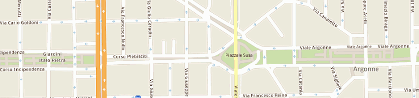 Mappa della impresa esedra srl a MILANO