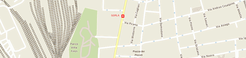 Mappa della impresa studio gorla sas di rodolfo velardo e c a MILANO