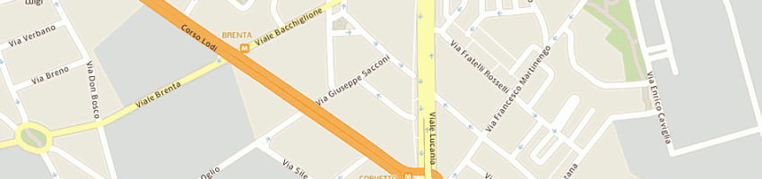 Mappa della impresa auro srl a MILANO