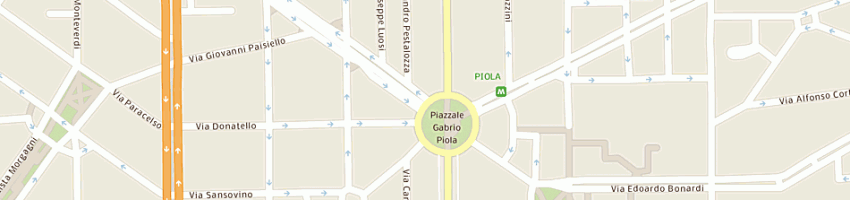 Mappa della impresa ai frutti di grano snc a MILANO