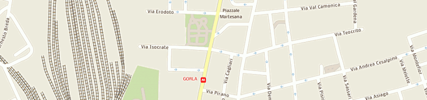 Mappa della impresa i c r di aloisio giovanni e c a MILANO