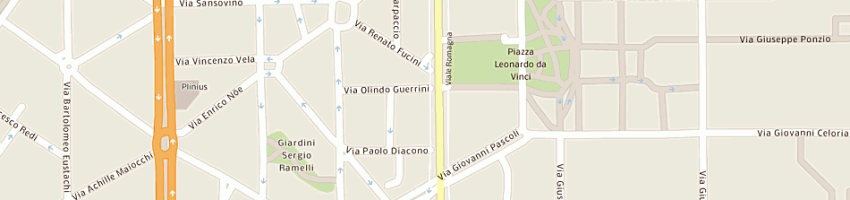 Mappa della impresa fast services srl a MILANO