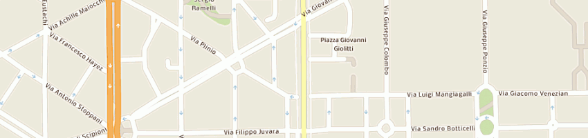 Mappa della impresa genovese francesco a MILANO