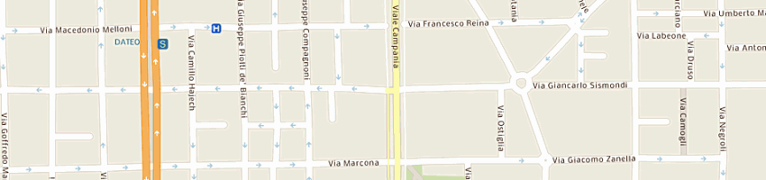 Mappa della impresa galli paolo srl a MILANO