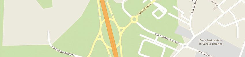 Mappa della impresa bar brianza di donghi a e c snc a CARATE BRIANZA
