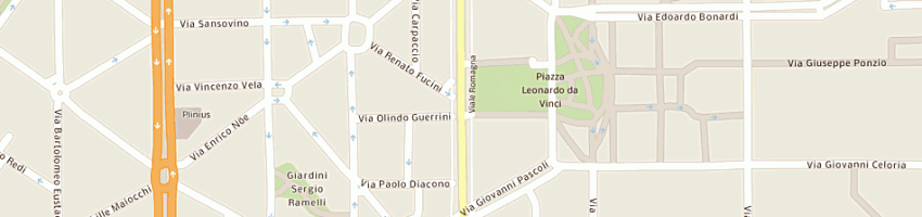 Mappa della impresa moroni alberto a MILANO