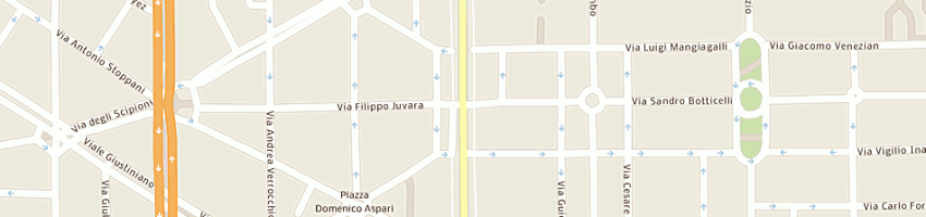 Mappa della impresa garr gestione alberghi risoli e risoli snc a MILANO