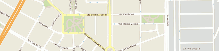 Mappa della impresa b e b carni snc di bianchi giuseppe e c a MILANO