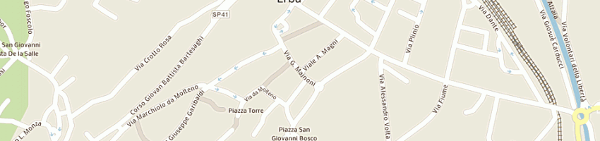 Mappa della impresa frigerio rita a ERBA