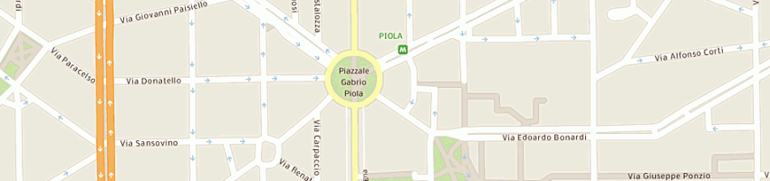 Mappa della impresa pro radio srl a MILANO