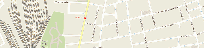 Mappa della impresa officina meccanica maggi di maggi fulvio pe c(sas) a MILANO