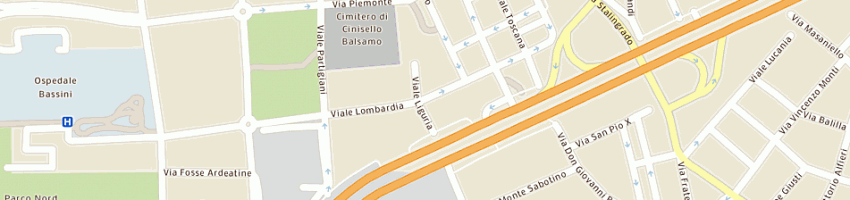 Mappa della impresa la lanterna dal barone sas a CINISELLO BALSAMO
