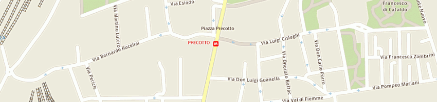 Mappa della impresa benaglia franco a MILANO
