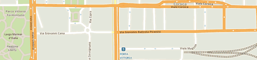 Mappa della impresa impianti snc di vertua ernesto e c a MILANO