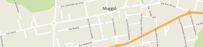 Mappa della impresa radaelli enrico a MUGGIO 