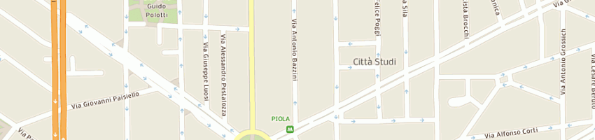 Mappa della impresa ambrosiano cars srl a MILANO