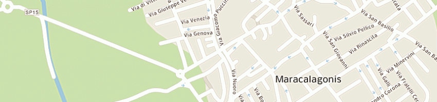 Mappa della impresa central bar di deiana maria grazia e c snc a MARACALAGONIS