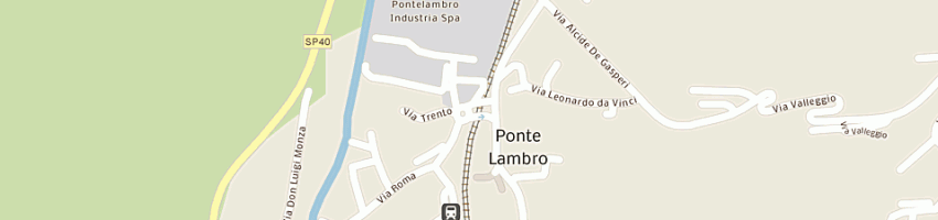 Mappa della impresa municipio a PONTE LAMBRO