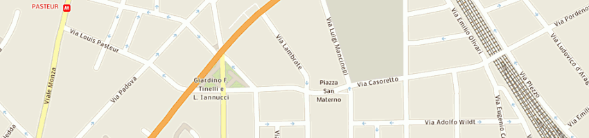 Mappa della impresa autofficina biraghi racing a MILANO