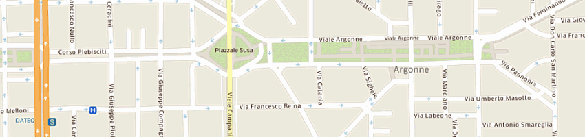 Mappa della impresa nuova polifonica ambrosiana a MILANO
