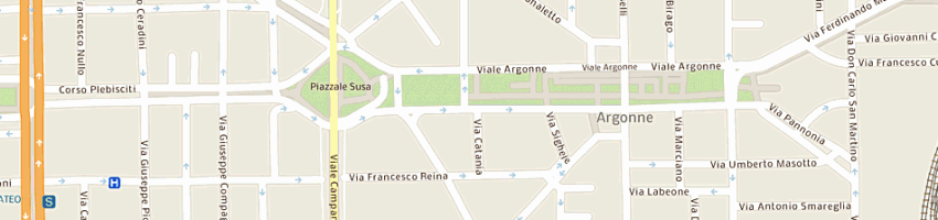 Mappa della impresa colamartino antonio a MILANO