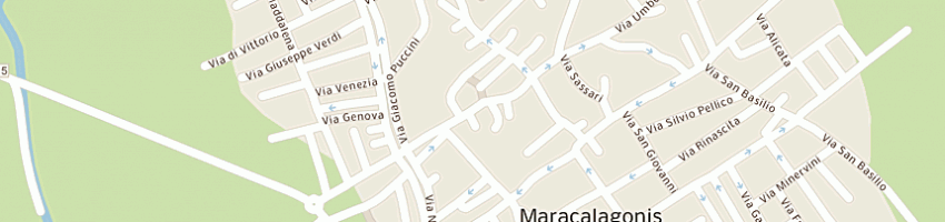 Mappa della impresa melis antonio a MARACALAGONIS