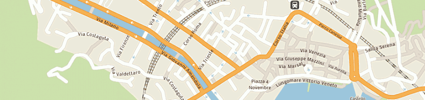 Mappa della impresa dael srl a RAPALLO