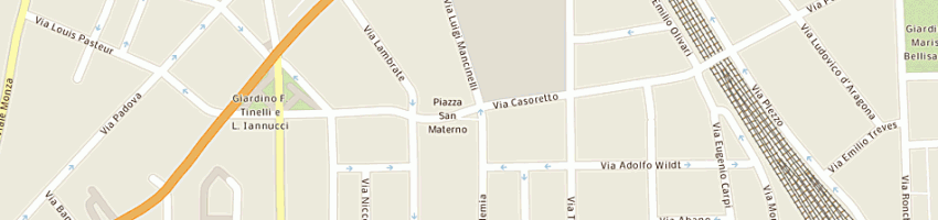 Mappa della impresa progetto casa di provenzano marisa a MILANO