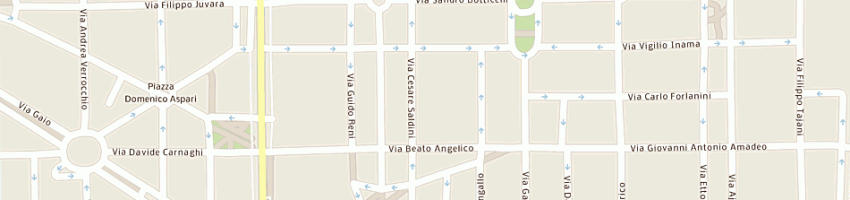 Mappa della impresa associazione casa dell'accoglienza a MILANO